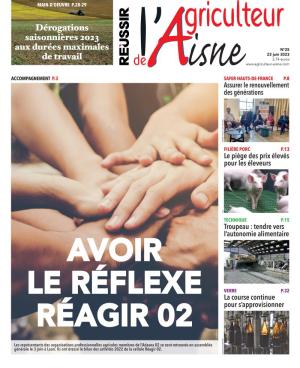 La couverture du journal L'Agriculteur de l'Aisne n°2203 | janvier 2022 